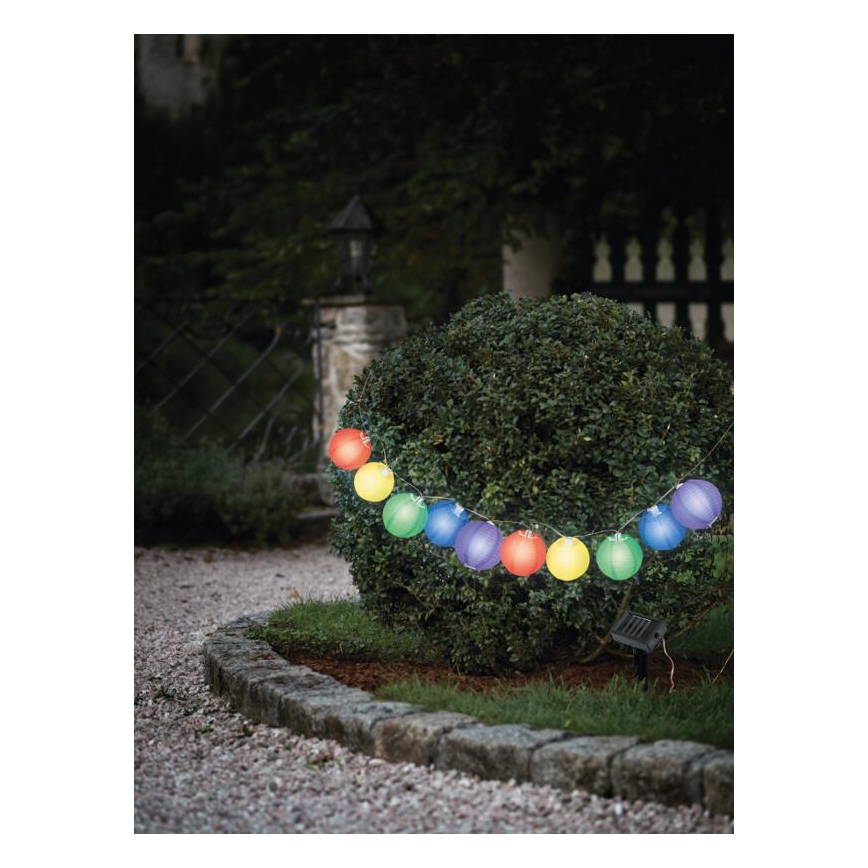 EGLO 47339 - Solar garden light ballons 10xLED/0.075W IP44