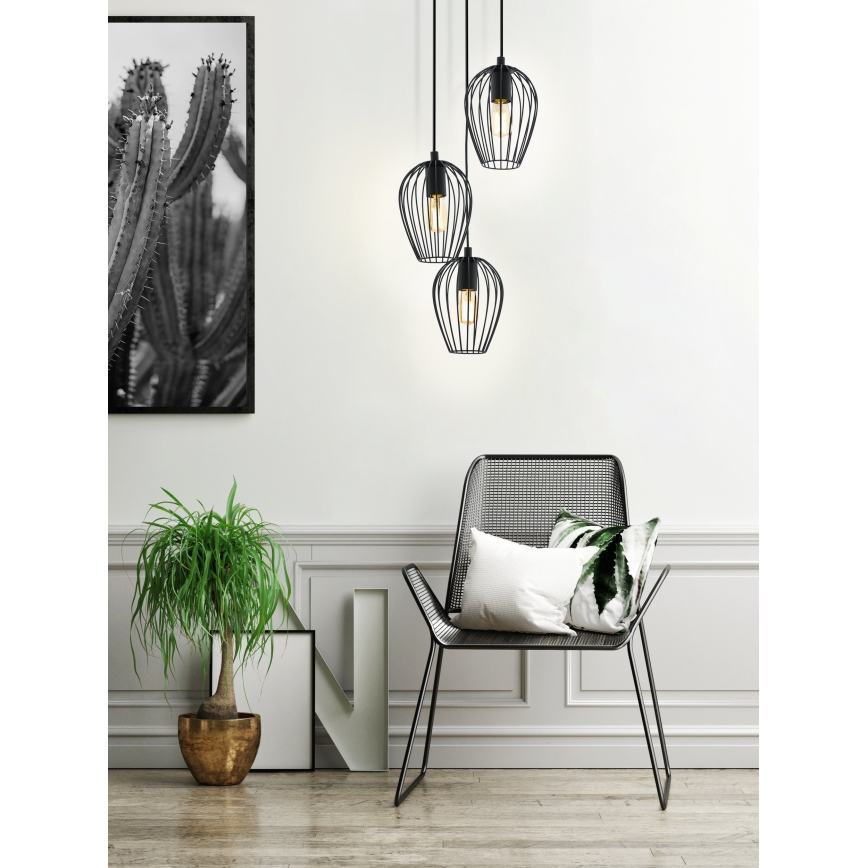 Eglo - Chandelier 3xE27/60W/230V