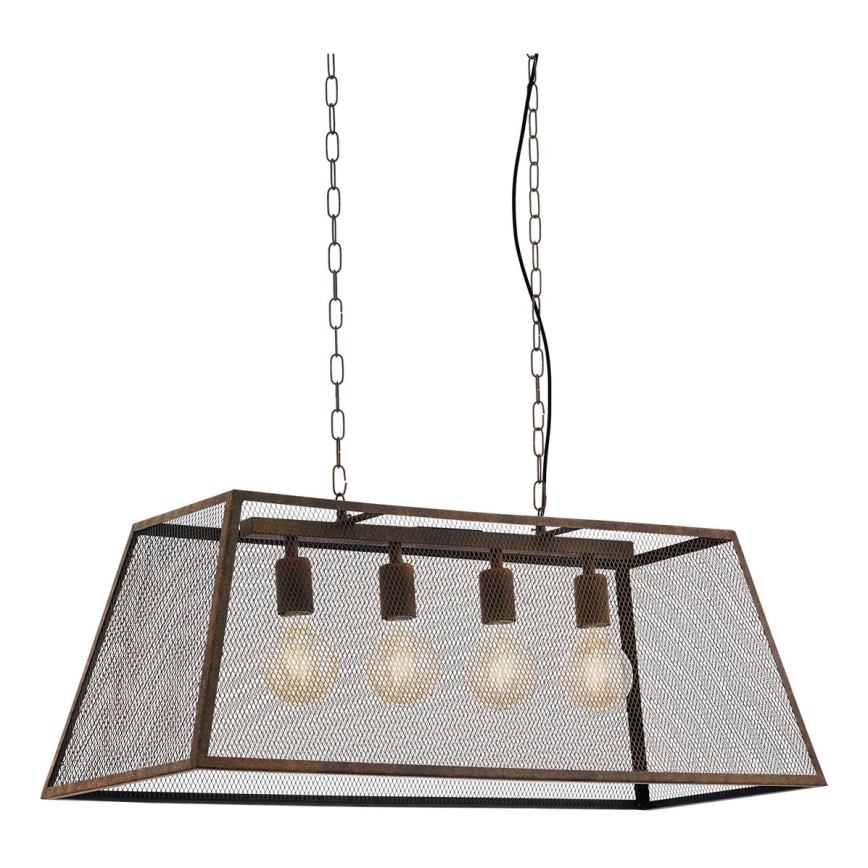 Eglo 49799 - Pendant light AMESBURY 4xE27/60W