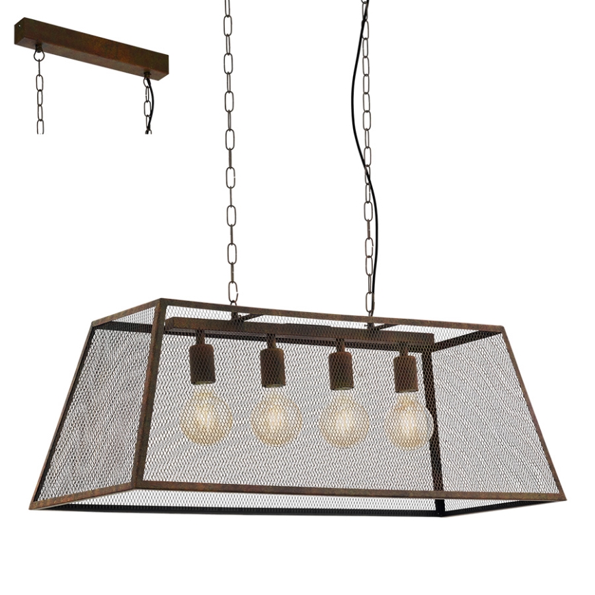 Eglo 49799 - Pendant light AMESBURY 4xE27/60W