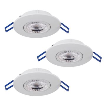 Eglo 75763 - SET 3x LED Recessed light ZUJAR LED/3,4W/230V white