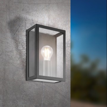 Eglo 780427 - Outdoor wall light ALGECIRAS 1xE27/60W/230V IP44 black