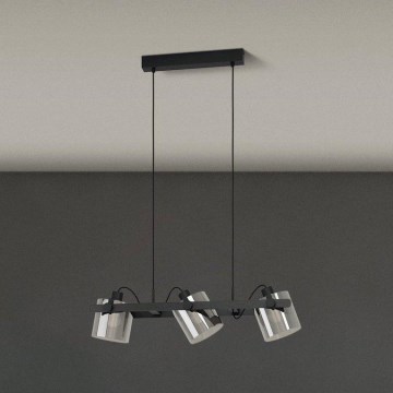 Eglo 780478 - Chandelier on a string CALERINO 3xE27/40W/230V black