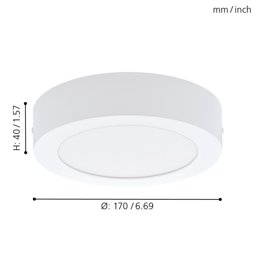 Eglo 78198 - LED Ceiling light FUEVA LED/10,9W/230V