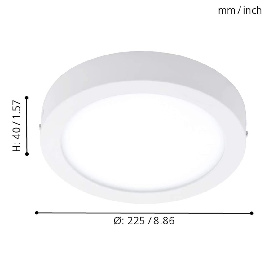 Eglo 78201 - LED Ceiling light FUEVA LED/16,5W/230V