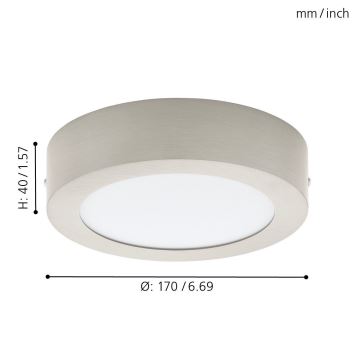 Eglo 78213 - LED Ceiling light FUEVA LED/10,9W/230V