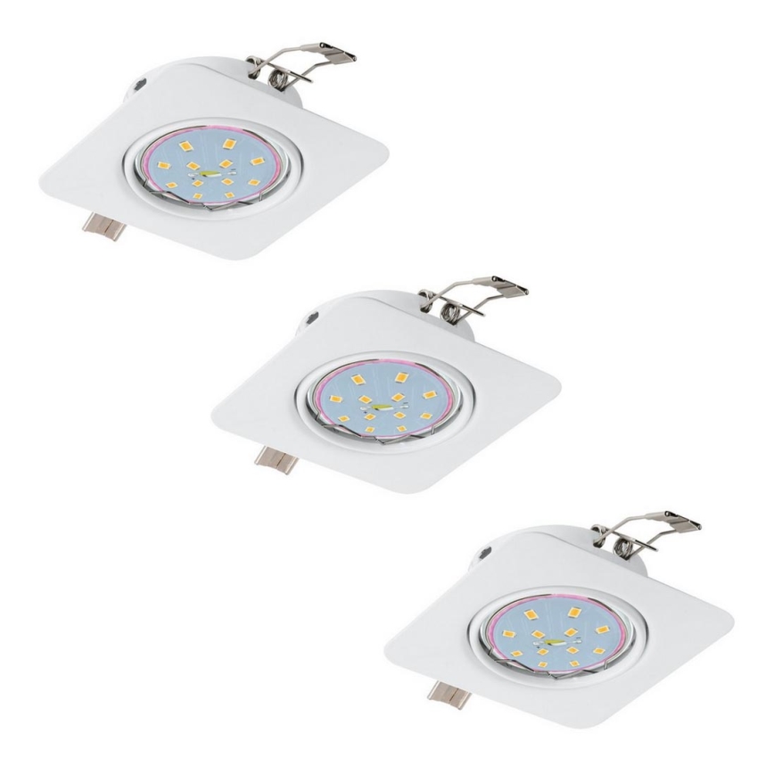 Eglo 78227 - SET 3x Recessed light PENETO 1xGU10/5W/230V