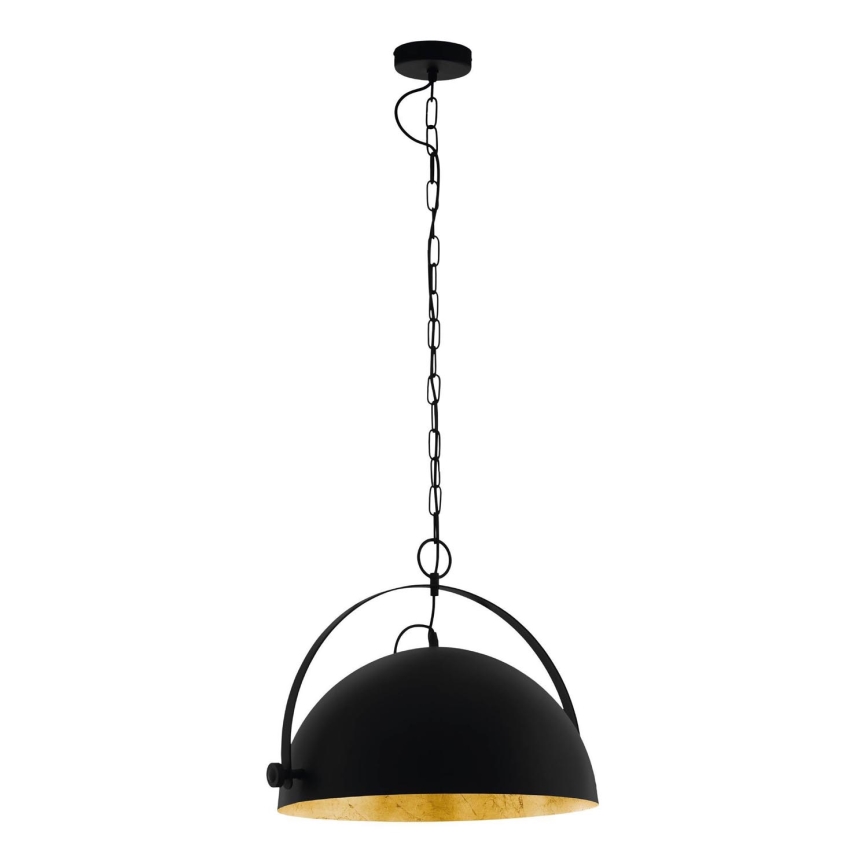 Eglo 78441 - Chandelier on a chain COVALEDA 1xE27/60W/230V black