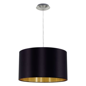 Eglo 78691 - Chandelier on a string MASERLO 1xE27/60W/230V d. 38 cm black/copper