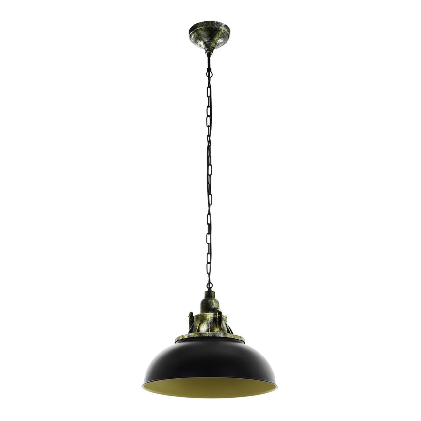 Eglo 79463 - Chandelier on a chain PETRITOLI 1xE27/60W/230V black