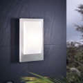 Eglo 79591 - Outdoor wall light FLAMMIGNANO 1xE27/9W/230V IP44 matte chrome