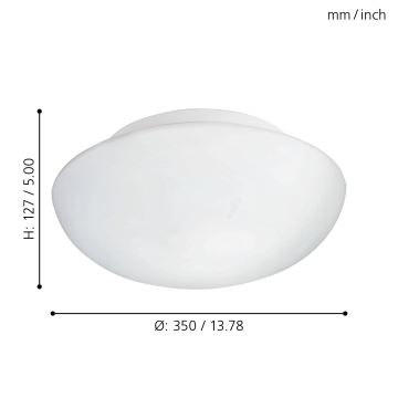 Eglo - Ceiling light 2xE27/60W/230V