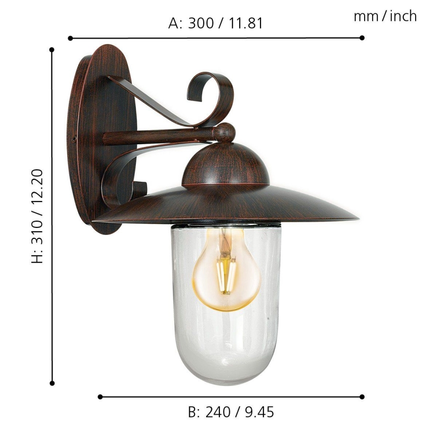 Eglo - Outdoor wall light 1xE27/60W