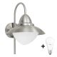 EGLO - LED Outdoor wall light 1xE27/8,5W - LED bulb FOR FREE IP44 2700K