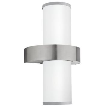 Eglo - Outdoor wall light 2xE27/60W silver / white