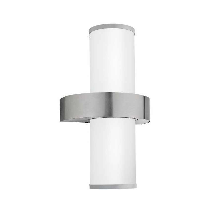 Eglo - Outdoor wall light 2xE27/60W silver / white