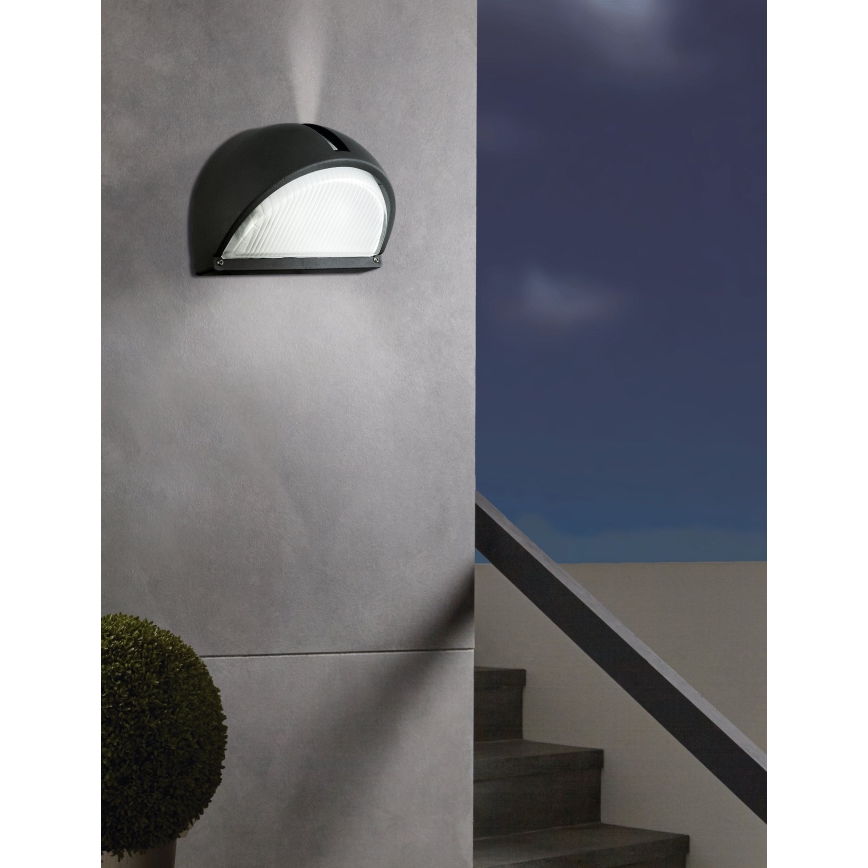 EGLO - Outdoor wall light 1xE27/60W black IP44