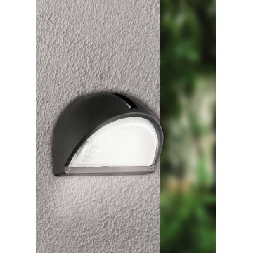 EGLO - Outdoor wall light 1xE27/60W black IP44