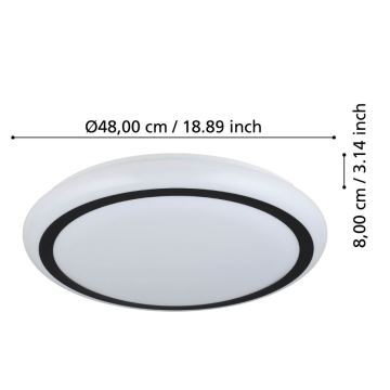 Eglo - LED Ceiling light LED/19,5W/230V