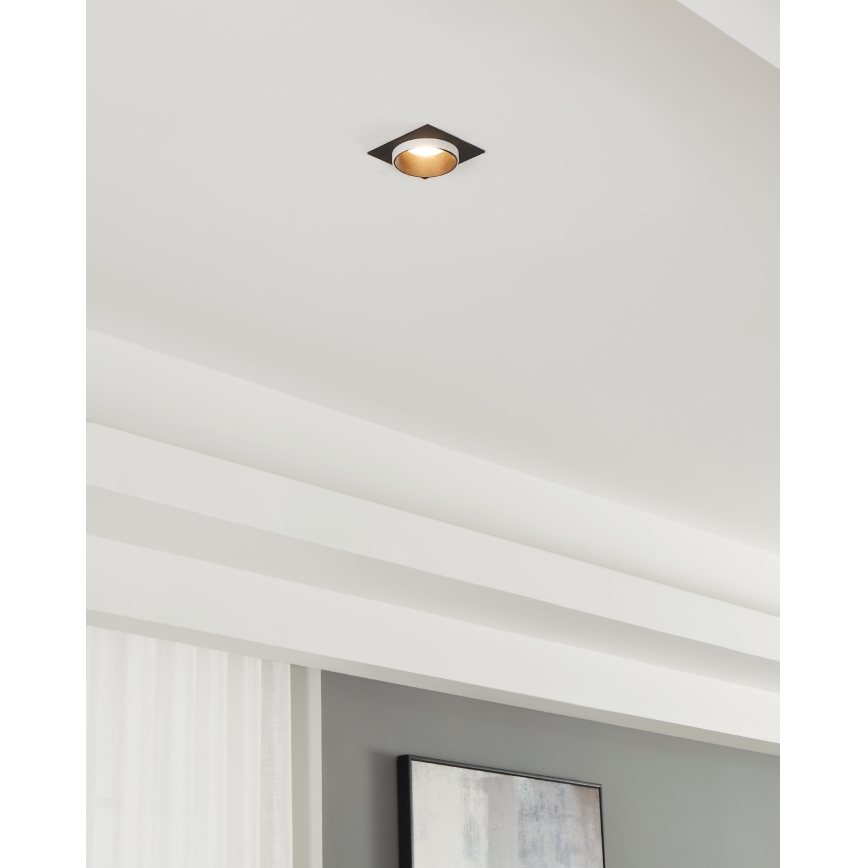 Eglo - Recessed light 1xGU10/35W/230V black