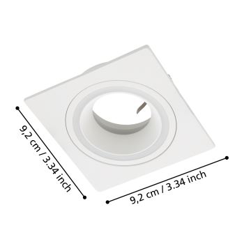 Eglo - Recessed light 1xGU10/35W/230V white