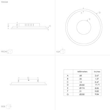 Eglo - LED Ceiling light LED/27W/230V