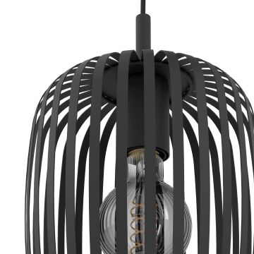 Eglo - Chandelier on a string 3xE27/40W/230V black