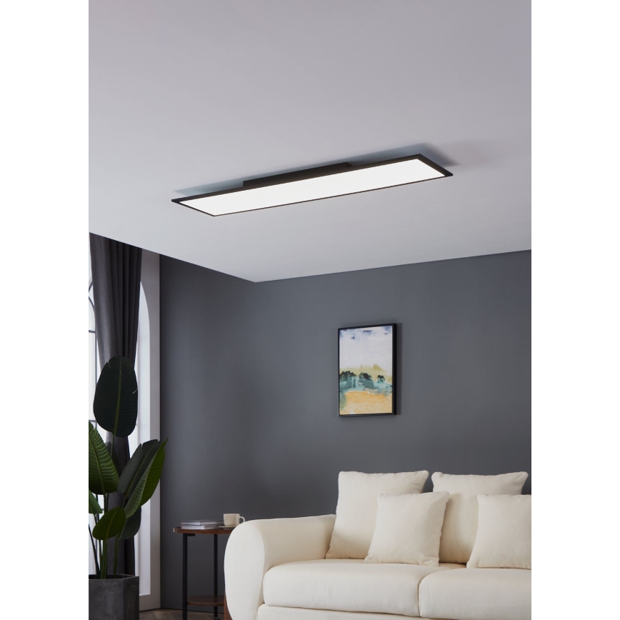 Eglo - LED Ceiling light LED/33W/230V 120x30 cm black