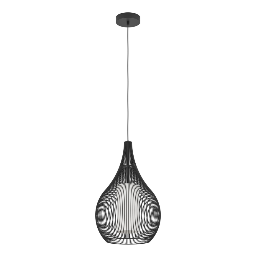 Eglo - Chandelier on a string 1xE27/40W/230V black