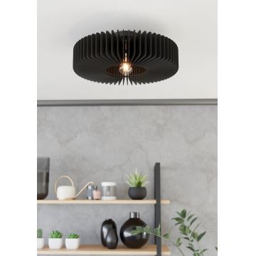 Eglo - Ceiling light 1xE27/40W/230V black