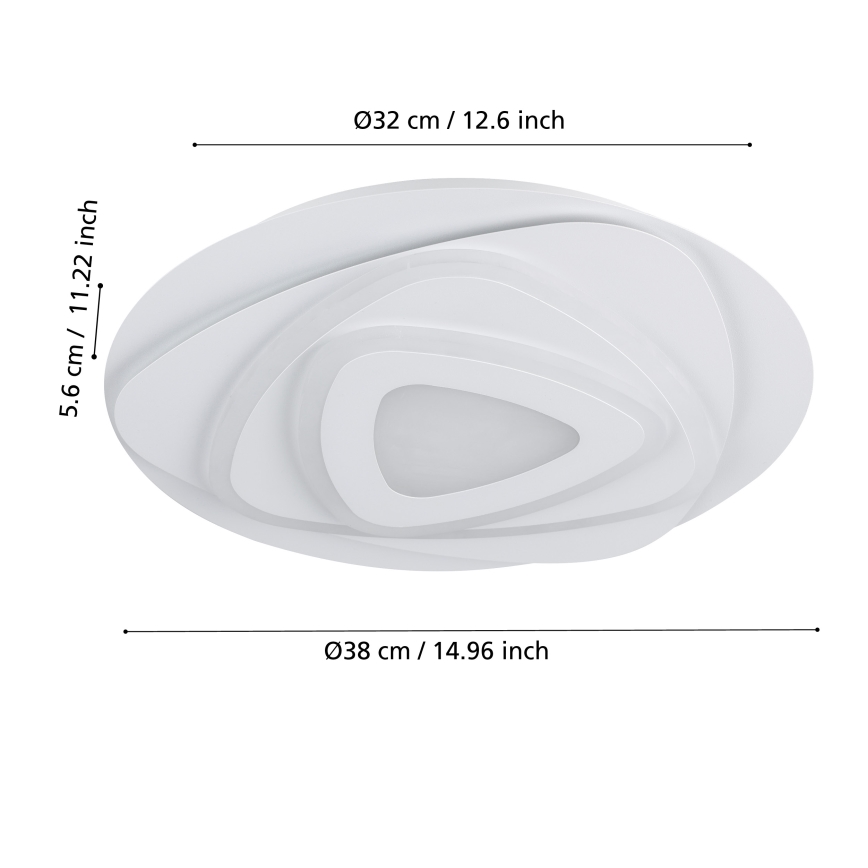 Eglo - LED Ceiling light LED/21W/230V d. 38 cm