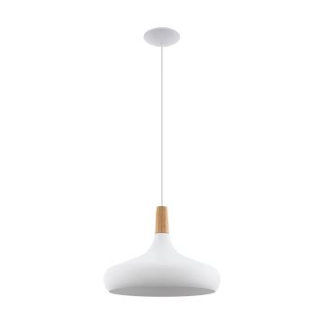 Eglo - Chandelier on a string 1xE27/60W/230V d. 40 cm white - FSC certified