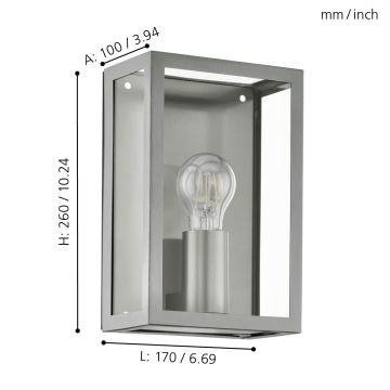 Eglo - Outdoor light 1xE27/60W/230V IP44