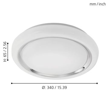 Eglo - LED ceiling light LED/18W/230V