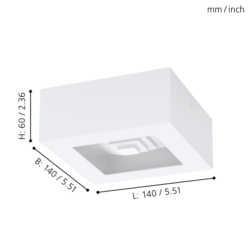 Eglo - LED ceiling light 1xLED/6.3W/230V