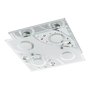 Eglo 96999 - LED ceiling light AQUILA 4xGU10/3W/230V