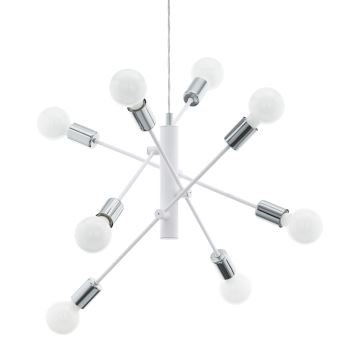 Eglo - Chandelier on a string 8xE27/60W/230V white