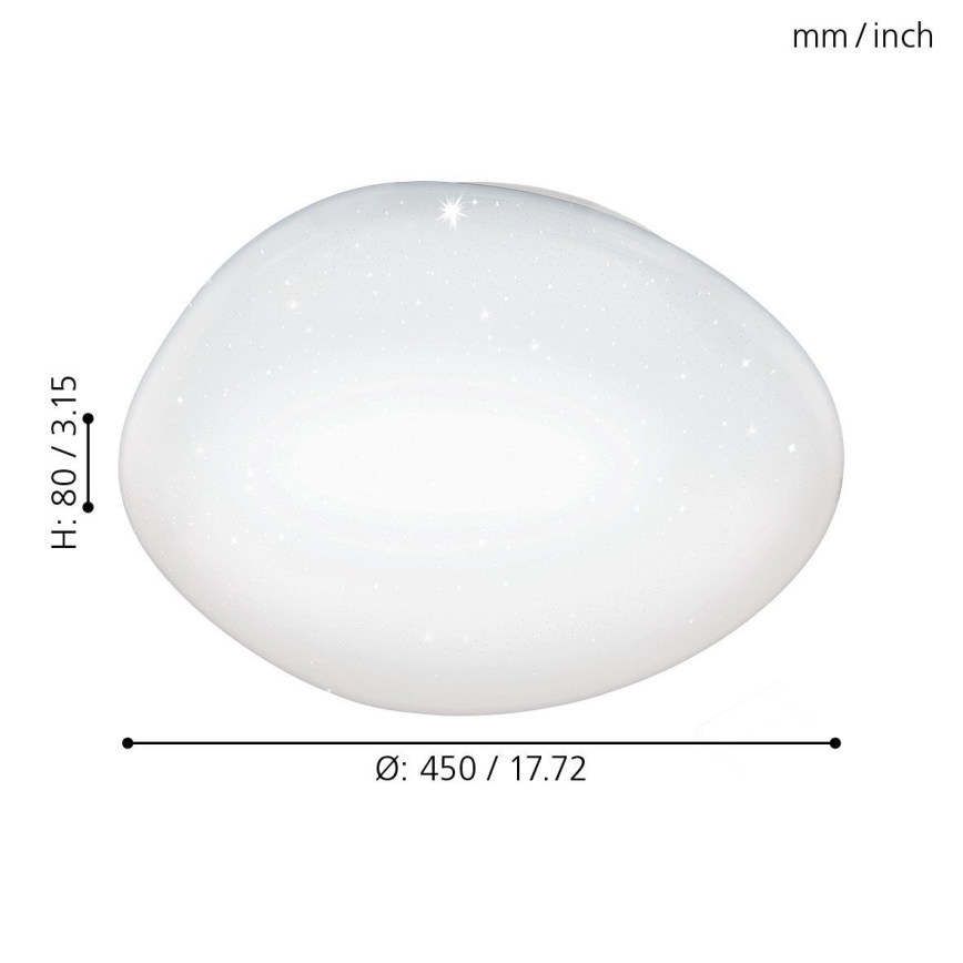 Eglo - LED Dimmable ceiling light LED/24W/230V + remote control