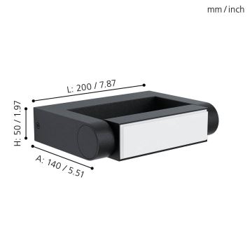 Eglo - LED Outdoor wall light LED/4,8W/230V IP44