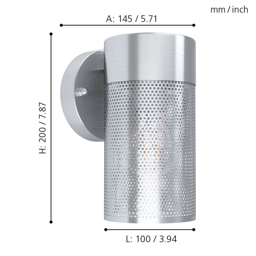 Eglo - Outdoor wall light 1xE27/28W/230V