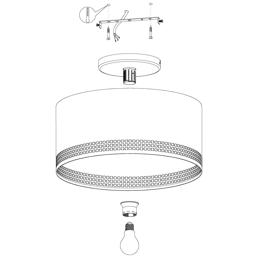 Eglo - Ceiling light 1xE27/40W/230V