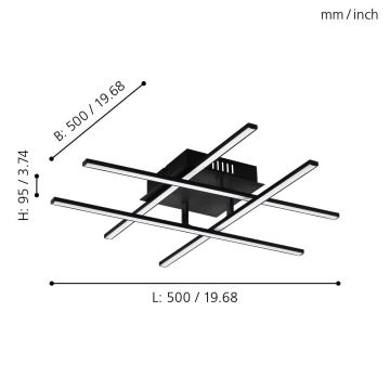 Eglo - LED Ceiling light LED/5.2W/230V