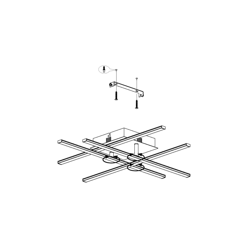 Eglo - LED Ceiling light LED/5.2W/230V