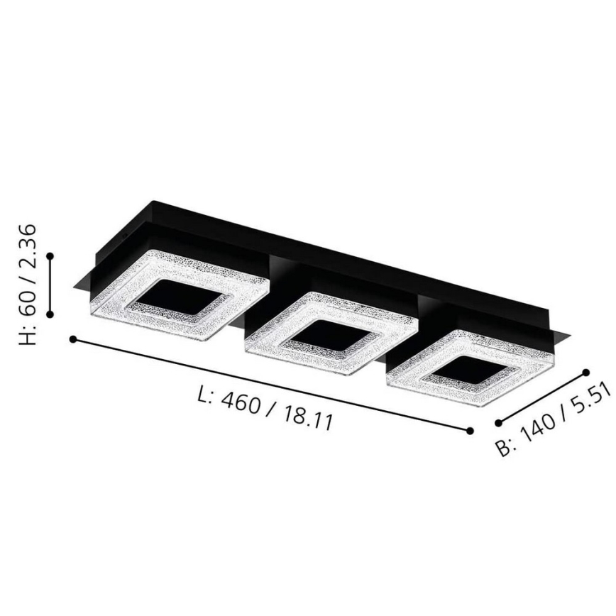 Eglo - LED Ceiling light 3xLED/4W/230V