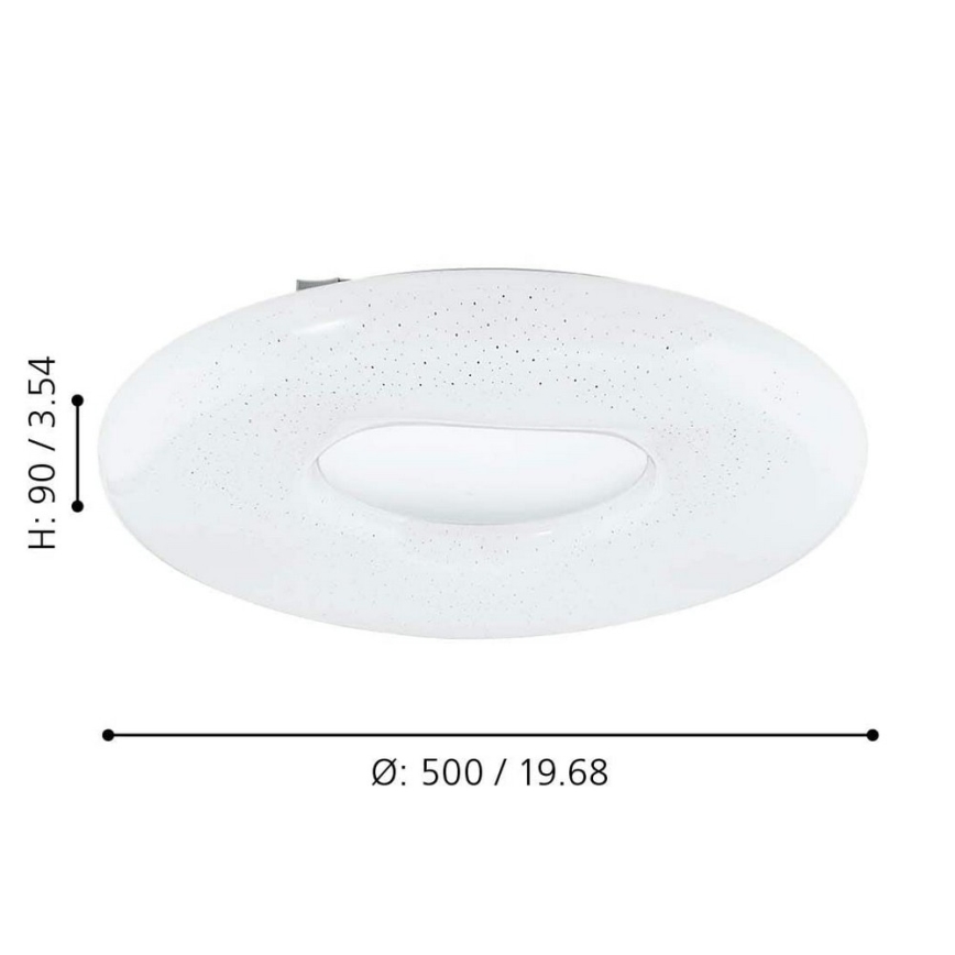 Eglo - LED Dimmable ceiling light LED/24W/230V + remote control