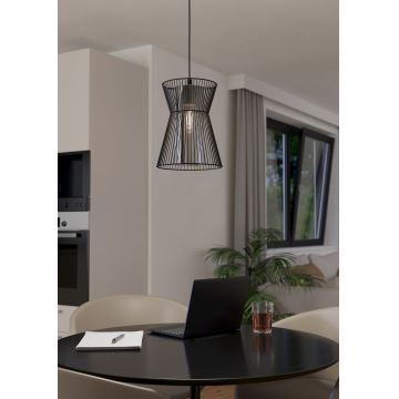 Eglo - Chandelier on a string 1xE27/40W/230V black