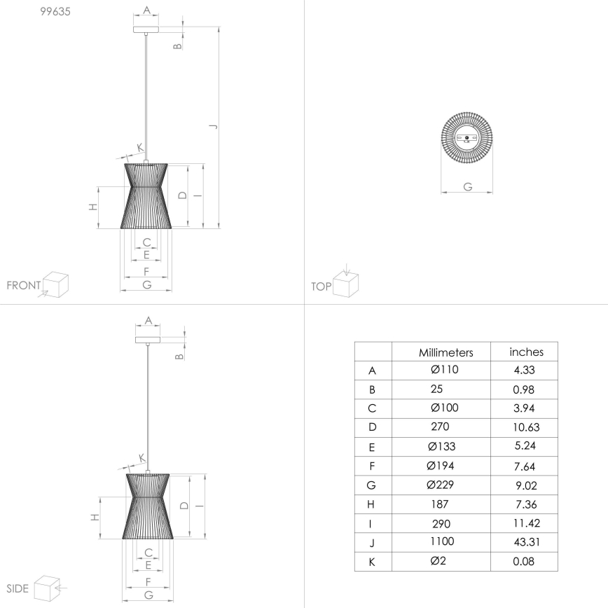 Eglo - Chandelier on a string 1xE27/40W/230V gold