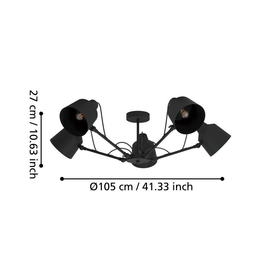 Eglo - Surface-mounted chandelier 5xE27/40W/230V