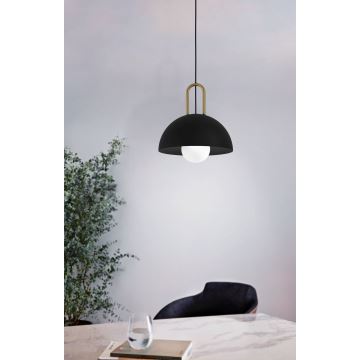 Eglo - Chandelier on a string 1xE27/40W/230V black