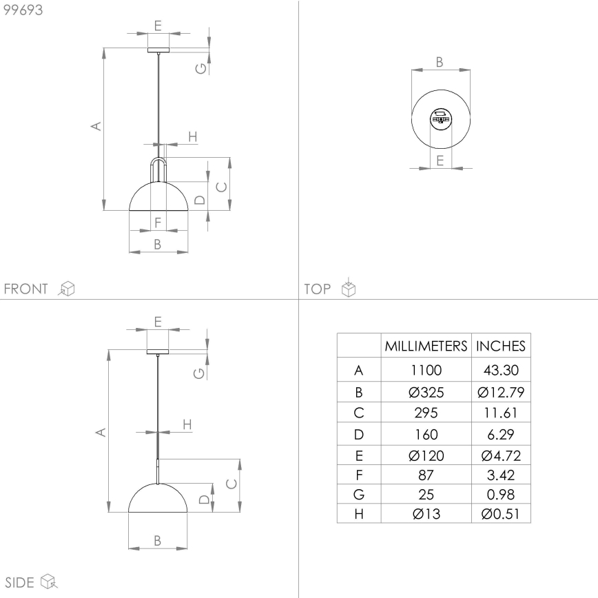 Eglo - Chandelier on a string 1xE27/40W/230V black